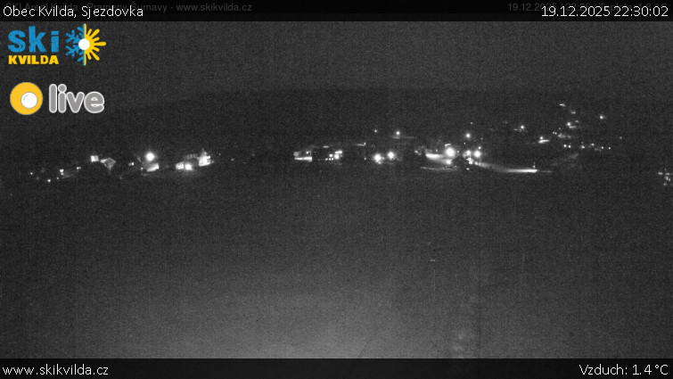 Obec Kvilda - Sjezdovka - 19.12.2025 v 22:30