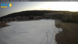 Obec Kvilda - Sjezdovka - 21.12.2025 v 07:45 Obec Kvilda - Sjezdovka - 21.12.2025 v 07:45