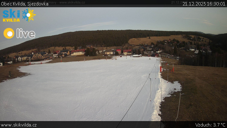 Obec Kvilda - Sjezdovka - 21.12.2025 v 16:30