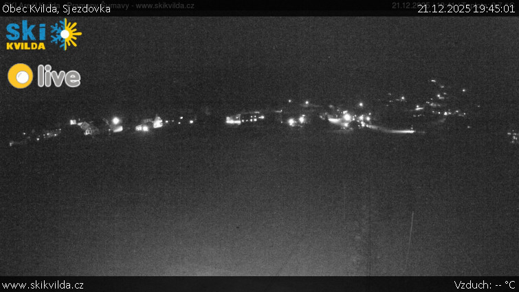 Obec Kvilda - Sjezdovka - 21.12.2025 v 19:45