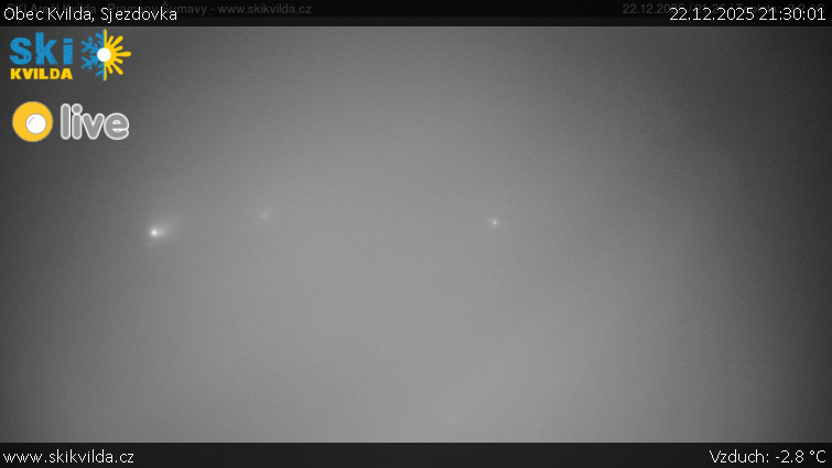 Obec Kvilda - Sjezdovka - 22.12.2025 v 21:30