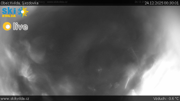 Obec Kvilda - Sjezdovka - 24.12.2025 v 00:30