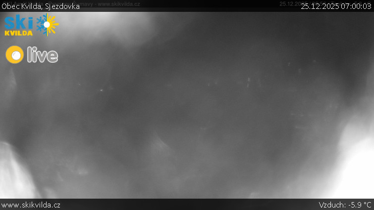 Obec Kvilda - Sjezdovka - 25.12.2025 v 07:00