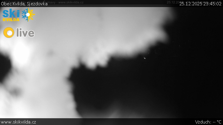 Obec Kvilda - Sjezdovka - 25.12.2025 v 23:45