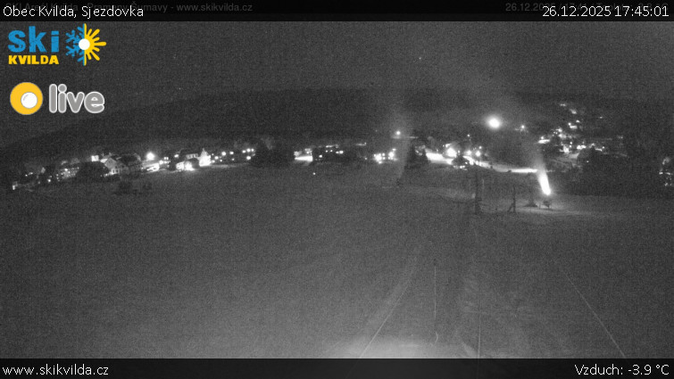 Obec Kvilda - Sjezdovka - 26.12.2025 v 17:45