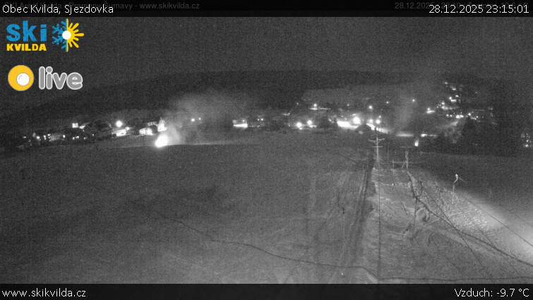 Obec Kvilda - Sjezdovka - 28.12.2025 v 23:15