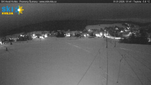 Obec Kvilda - Sjezdovka - 1.1.2026 v 01:45 Obec Kvilda - Sjezdovka - 1.1.2026 v 01:45