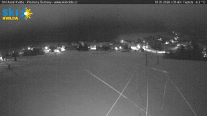 Obec Kvilda - Sjezdovka - 1.1.2026 v 05:45 Obec Kvilda - Sjezdovka - 1.1.2026 v 05:45