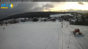 Obec Kvilda - Sjezdovka - 1.1.2026 v 08:00