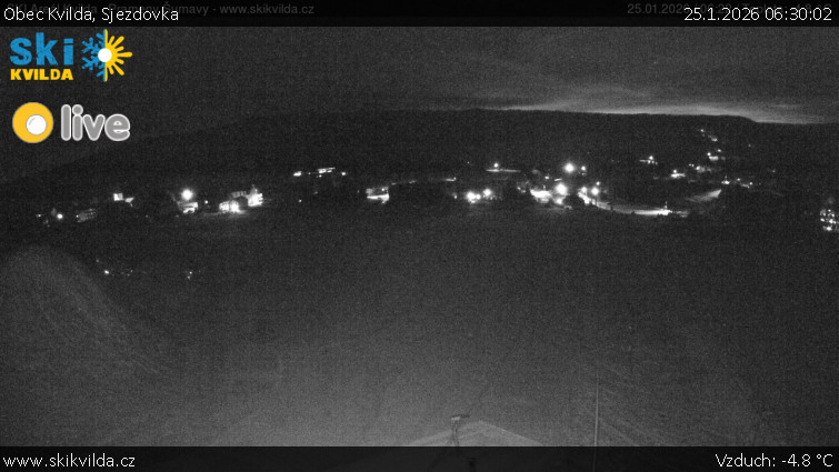 Obec Kvilda - Sjezdovka - 25.1.2026 v 06:30