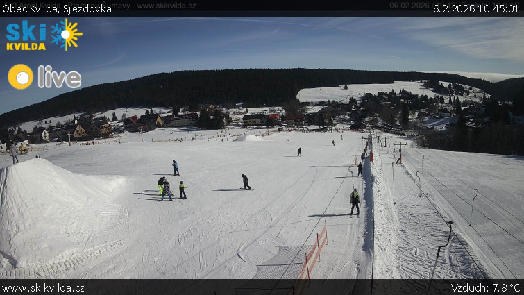 Obec Kvilda - Sjezdovka - 6.2.2026 v 10:45
