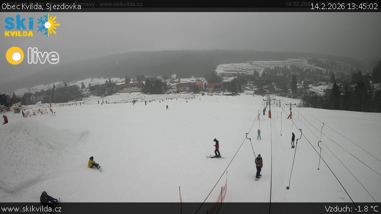Obec Kvilda - Sjezdovka - 14.2.2026 v 13:45