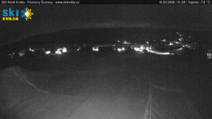 Obec Kvilda - Sjezdovka - 16.2.2026 v 01:45 Obec Kvilda - Sjezdovka - 16.2.2026 v 01:45