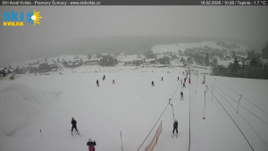 Obec Kvilda - Sjezdovka - 16.2.2026 v 10:45 Obec Kvilda - Sjezdovka - 16.2.2026 v 10:45