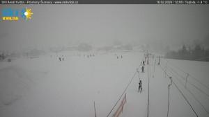 Obec Kvilda - Sjezdovka - 16.2.2026 v 12:15 Obec Kvilda - Sjezdovka - 16.2.2026 v 12:15