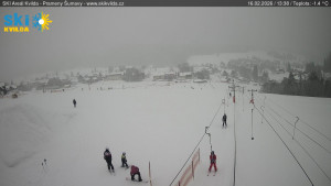 Obec Kvilda - Sjezdovka - 16.2.2026 v 13:45 Obec Kvilda - Sjezdovka - 16.2.2026 v 13:45