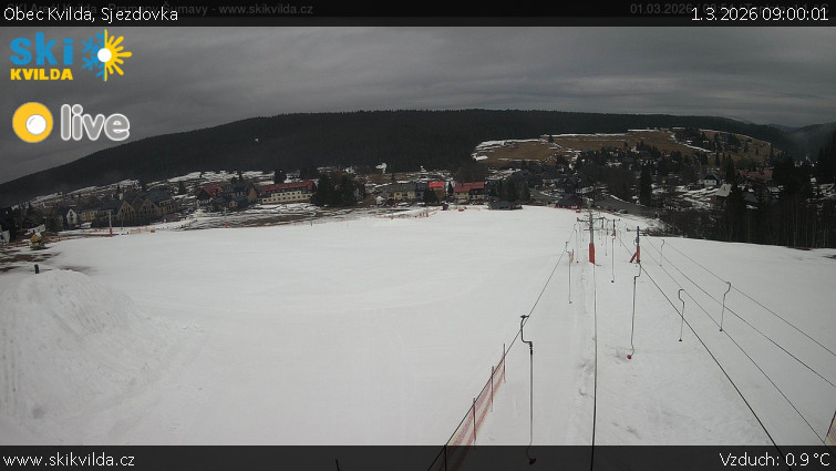 Obec Kvilda - Sjezdovka - 1.3.2026 v 09:00