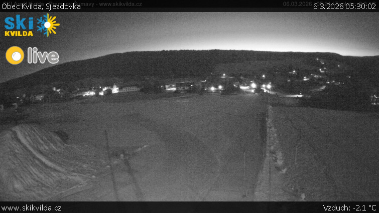 Obec Kvilda - Sjezdovka - 6.3.2026 v 05:30
