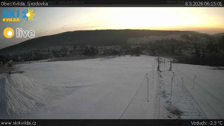Obec Kvilda - Sjezdovka - 8.3.2026 v 06:15