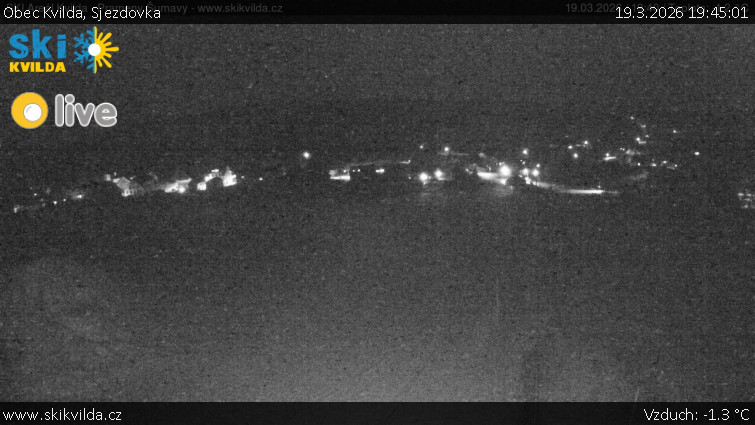 Obec Kvilda - Sjezdovka - 19.3.2026 v 19:45