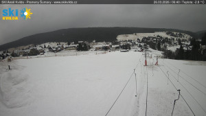 Obec Kvilda - Sjezdovka - 26.3.2026 v 06:45 Obec Kvilda - Sjezdovka - 26.3.2026 v 06:45