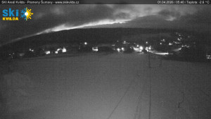 Obec Kvilda - Sjezdovka - 1.4.2026 v 05:45