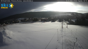 Obec Kvilda - Sjezdovka - 1.4.2026 v 07:45