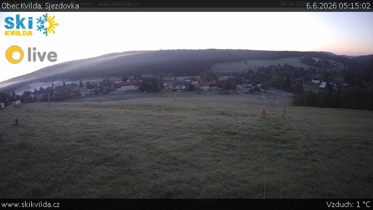 Obec Kvilda - Sjezdovka - 6.6.2026 v 05:15