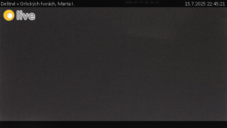 Deštné v Orlických horách - Marta I. - 15.7.2025 v 22:45 Deštné v Orlických horách - Marta I. - 15.7.2025 v 22:45