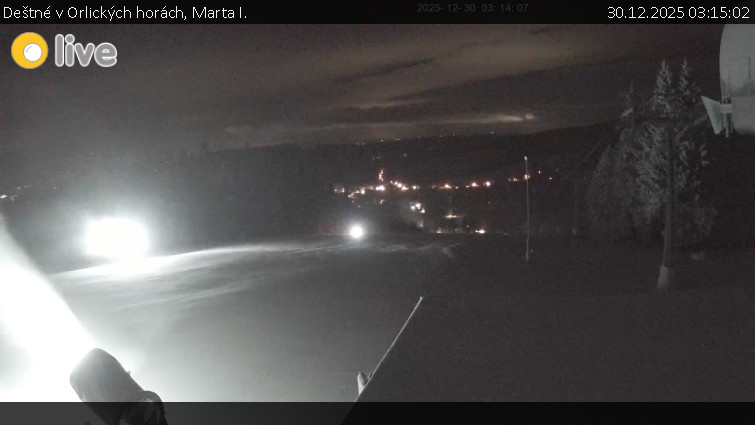 Deštné v Orlických horách - Marta I. - 30.12.2025 v 03:15