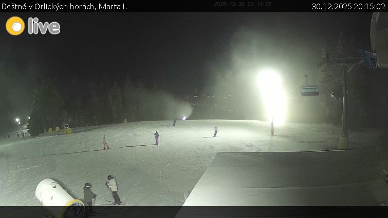 Deštné v Orlických horách - Marta I. - 30.12.2025 v 20:15