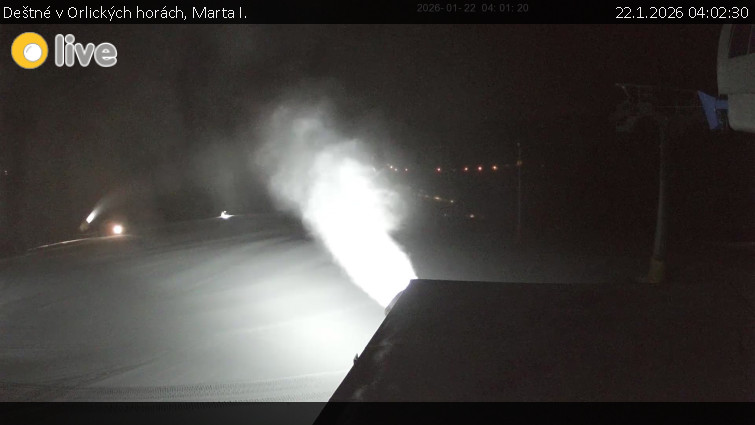 Deštné v Orlických horách - Marta I. - 22.1.2026 v 04:02