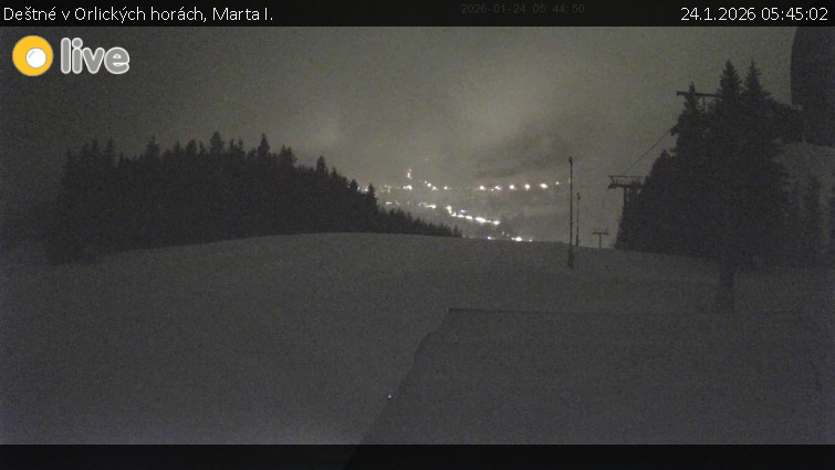 Deštné v Orlických horách - Marta I. - 24.1.2026 v 05:45