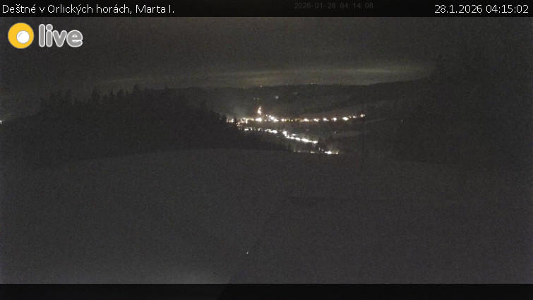 Deštné v Orlických horách - Marta I. - 28.1.2026 v 04:15