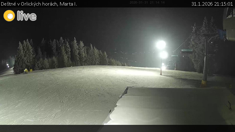 Deštné v Orlických horách - Marta I. - 31.1.2026 v 21:15