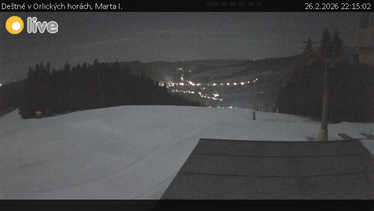 Deštné v Orlických horách - Marta I. - 26.2.2026 v 22:15