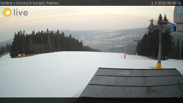 Deštné v Orlických horách - Marta I. - 1.3.2026 v 06:45