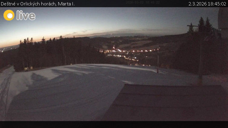 Deštné v Orlických horách - Marta I. - 2.3.2026 v 18:45