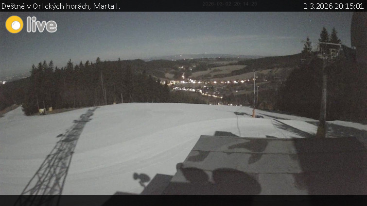 Deštné v Orlických horách - Marta I. - 2.3.2026 v 20:15