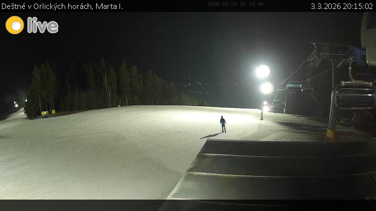 Deštné v Orlických horách - Marta I. - 3.3.2026 v 20:15