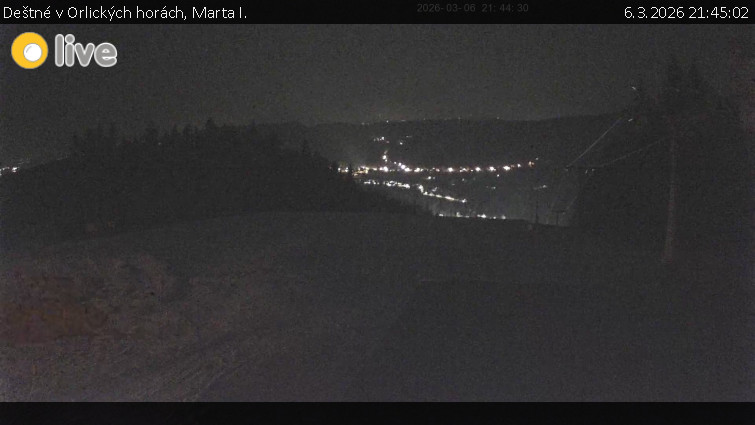 Deštné v Orlických horách - Marta I. - 6.3.2026 v 21:45