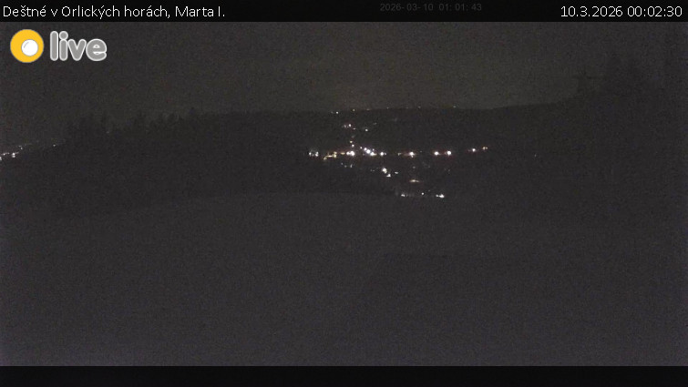 Deštné v Orlických horách - Marta I. - 10.3.2026 v 00:02
