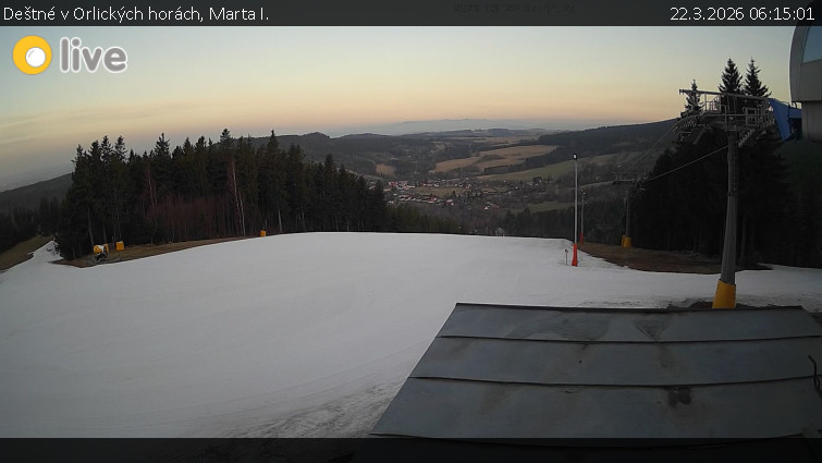 Deštné v Orlických horách - Marta I. - 22.3.2026 v 06:15