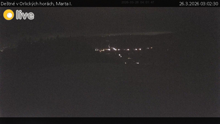 Deštné v Orlických horách - Marta I. - 26.3.2026 v 03:02