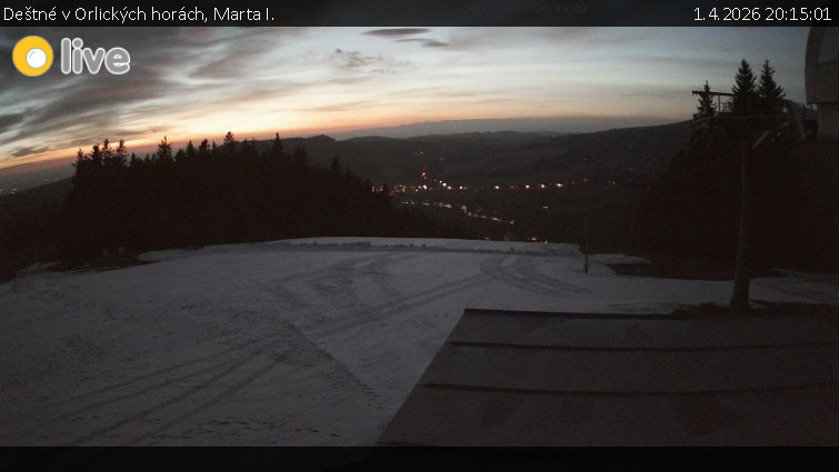 Deštné v Orlických horách - Marta I. - 1.4.2026 v 20:15