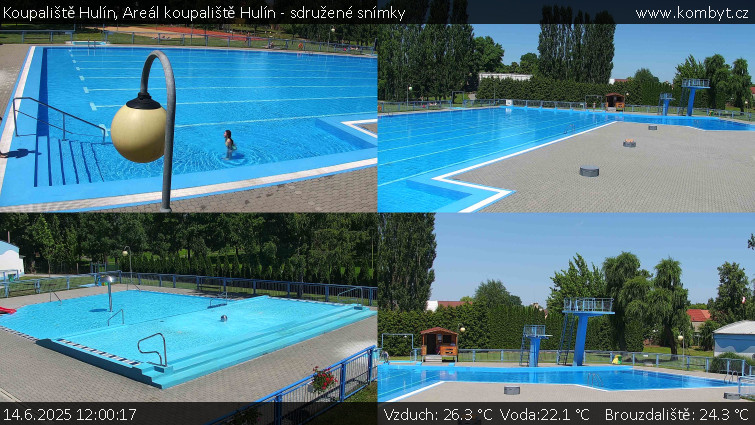 Koupaliště Hulín - Areál koupaliště Hulín - sdružené snímky - 14.6.2025 v 12:00 Koupaliště Hulín - Areál koupaliště Hulín - sdružené snímky - 14.6.2025 v 12:00