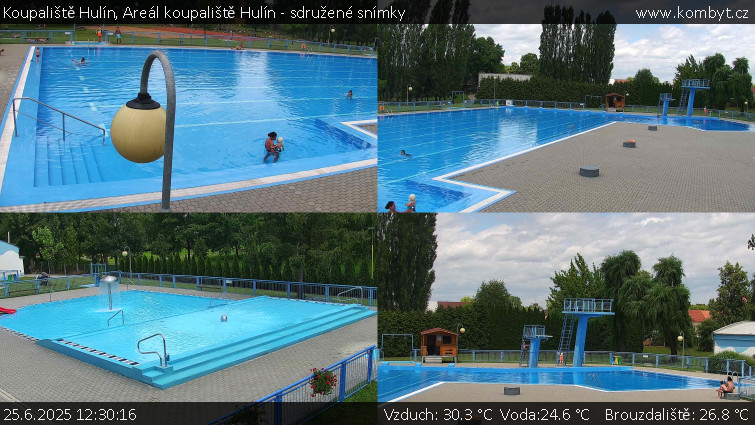Koupaliště Hulín - Areál koupaliště Hulín - sdružené snímky - 25.6.2025 v 12:30 Koupaliště Hulín - Areál koupaliště Hulín - sdružené snímky - 25.6.2025 v 12:30