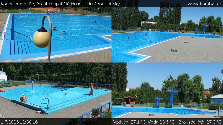 Koupaliště Hulín - Areál koupaliště Hulín - sdružené snímky - 1.7.2025 v 11:30 Koupaliště Hulín - Areál koupaliště Hulín - sdružené snímky - 1.7.2025 v 11:30