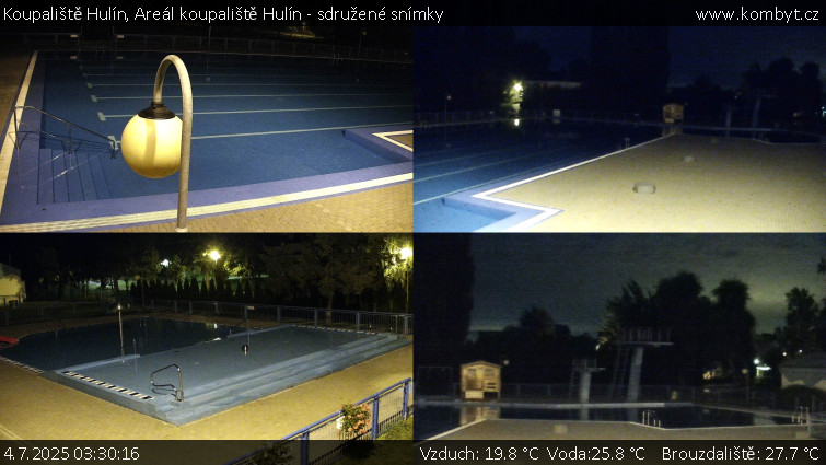 Koupaliště Hulín - Areál koupaliště Hulín - sdružené snímky - 4.7.2025 v 03:30