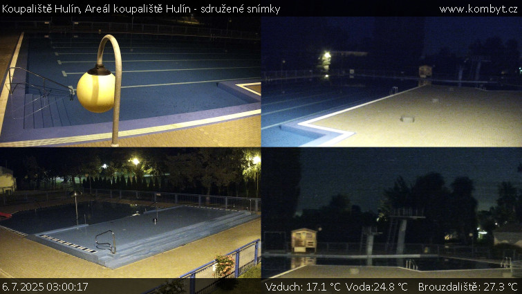 Koupaliště Hulín - Areál koupaliště Hulín - sdružené snímky - 6.7.2025 v 03:00 Koupaliště Hulín - Areál koupaliště Hulín - sdružené snímky - 6.7.2025 v 03:00